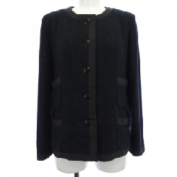 【Vintage】Chanel CHANEL P19120V11109 02P Áo khoác không cổ