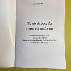 Ba vấn đề trọng đại trong đời tu của tôi - HT Thích Thanh Từ 605098