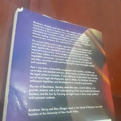 Andrew Terry and Des Giugni - BUSINESS, SOCIETY anh the LAW 689030