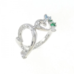 Nhẫn đá màu K18WG - Hàng hiệu Authentic