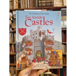 SEE INSIDE CASTLES : With Over 50 Flaps to Lift (Usborne - Interactive Book)