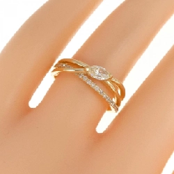 Nhẫn kim cương K18YG 0.28CT - Hàng hiệu Authentic 860410