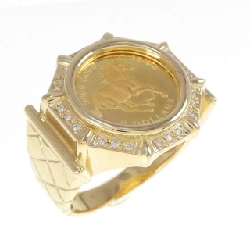 Nhẫn kim cương K18YG 0.14CT