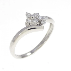 Nhẫn kim cương hoa PT900 0.10CT - Hàng hiệu Authentic