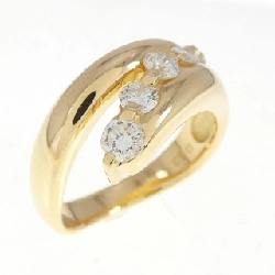 Nhẫn kim cương K18YG 0.53CT