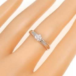 Nhẫn kim cương hoa K10WG 0.10CT - Hàng hiệu Authentic 855703