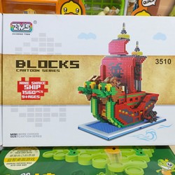 Đồ Chơi Lắp Ráp Mô Hình Thuyền Rồng Blocks Cartoon Series Nine Snake Ship 3510 159776