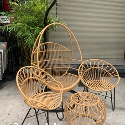Ghế xích đu treo mây nhựa 542983