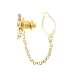 K18YG Kim cương Cài áo 0.03CT - Hàng hiệu Chính hãng 871000