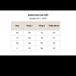 Áo gile vest vải cotton lạnh 713593