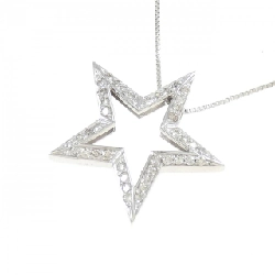 K18WG Ngôi sao Kim cương Dây chuyền 0.31CT - Hàng hiệu Chính hãng 862903