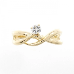 Nhẫn kim cương K18YG 0.10CT 672134