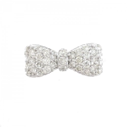 Nhẫn kim cương hình ruy băng K18WG - Hàng hiệu Authentic 850654