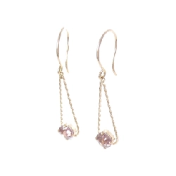 K18PG Bông tai Cubic - Hàng hiệu Chính hãng 869357