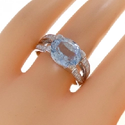 Nhẫn Aquamarine PT900 3.32CT - Hàng hiệu Chính hãng 851933
