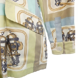 【Vintage】HERMES BRIDES DE GALA Twill Reine. Áo sơ mi 627685