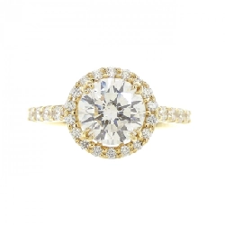 Nhẫn kim cương K18YG 1.025CT E SI2 EXT - Hàng hiệu Authentic 879454