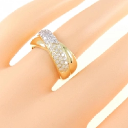 Nhẫn kim cương Pavé K18YG/PT 0.50CT - Hàng hiệu Chính hãng 856997