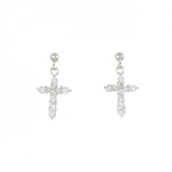 PT900 Bông tai kim cương chéo 0.30CT - Hàng hiệu Chính hãng