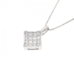 K18WG Pave Diamond Necklace 0.30CT - Hàng hiệu Authentic 860164