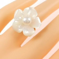 Nhẫn ngọc trai Akoya hoa K18YG 6.6mm - Hàng hiệu chính hãng 854121