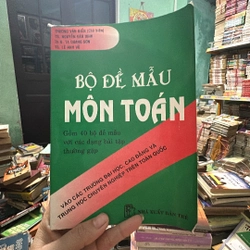 Bộ Đề Mẫu Môn Toán 