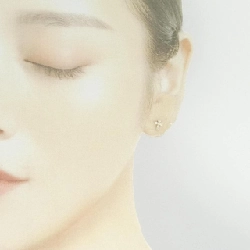 K18YG Bông tai kim cương chéo 0.20CT - Hàng hiệu Chính hãng 869868