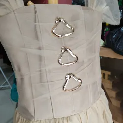 Váy cúp ngực hở vai dáng dài