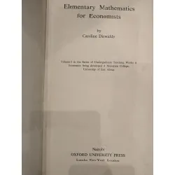Elementary mathematics for economists - Caroline Dinwidy 720482