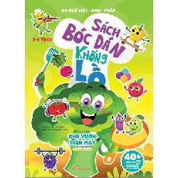 Sách Bóc dán khổng lồ - Khu vườn trên mây - Đa ngữ Việt - Anh - Pháp - 40+ miếng dán vĩnh cửu. - - LINHLANBOOKS - Sách Mẹ và bé Rebooks.vn
