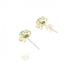 K18YG Bông tai Turquoise - Hàng hiệu Chính hãng 868641