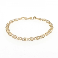 K18YG Vòng tay kim cương 1.09CT - Hàng hiệu Authentic 873117