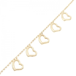 K18YG Dây chuyền hình trái tim - Hàng hiệu Authentic