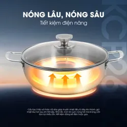 Nồi inox liền khối cao cấp đa năng KALITE KCP2602 – Size 26cm, hiệu suất bắt từ 98% 782521