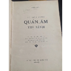 Giải thích truyện quan âm thị kính - Thiều Chửu xuất bản trước 1945 ( sách đóng bìa xưa ) 573287