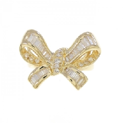 Nhẫn kim cương K18YG hình ruy băng 0.50CT - Hàng hiệu chính hãng 853911