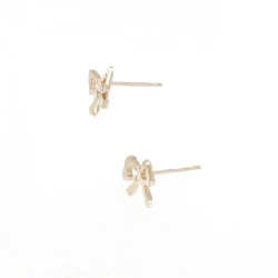 Bông tai ruy băng K18PG Samantha Tiara 666079