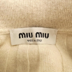 MIU MIU MIU MIU Logo Patch MML878 SOOO 138Q Áo len - Hàng hiệu Chính hãng 810262