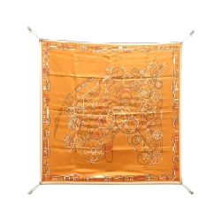 Khăn lụa Hermès COMPLICATION EQUESTRE Carre 004148S
