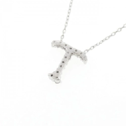 Dây chuyền kim cương chữ T K18WG 0.14CT - Hàng hiệu Chính hãng 861092