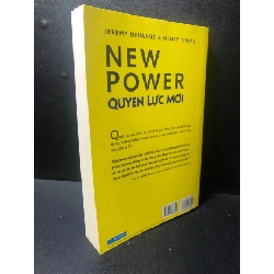 Quyền lực mới New Power Jeremy Heimans & Henry Timms 2019 mới 70% ố HPB.HCM2511 912540