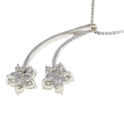 K18WG Hoa Hồng Kim Cương Dây Chuyền 0.03CT - Hàng hiệu Chính hãng 862132