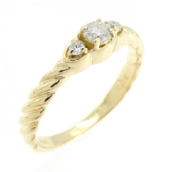 Nhẫn kim cương K18YG 0.10CT