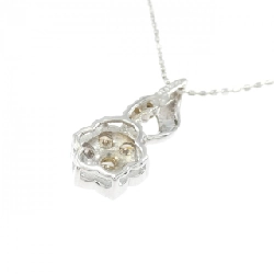 K18WG Hoa Nhẫn Kim Cương Dây Chuyền 0.50CT - Hàng hiệu Chính Hãng 858408