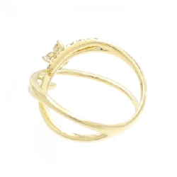 Nhẫn kim cương hoa K18YG 0.29CT 670862