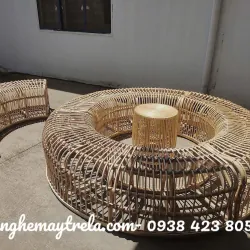Băng ghế uốn mây tự nhiên 711691