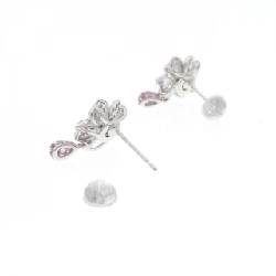 K18WG Bông tai hoa Sapphire 0.86CT - Hàng hiệu Chính hãng 871609