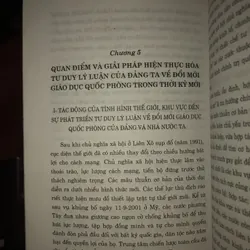 Tư duy lý luận của Đảng ta về đổi mới giáo dục quốc phòng trong tình hình hiện tại  697459