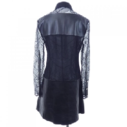 Áo đầm LOUIS VUITTON Feather Lace và Da FMLD94NN4 - Hàng hiệu Authentic 812726