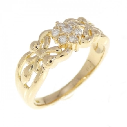 Nhẫn kim cương K18YG 0.14CT